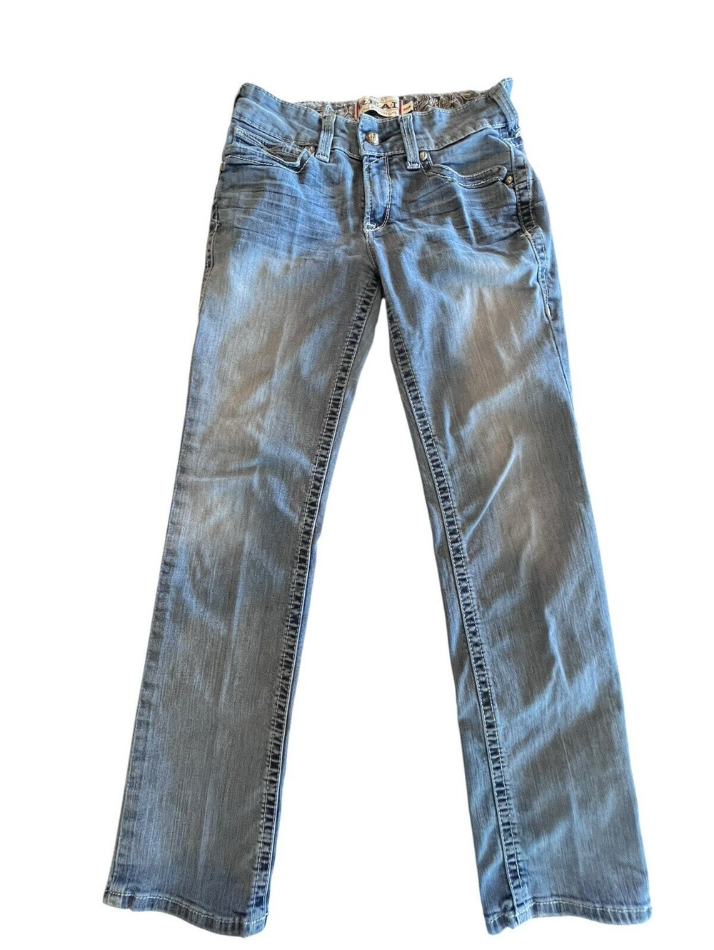 Ariat Real Jeans Performance Stretch Womens Sz 28R Straight Leg 3049.6